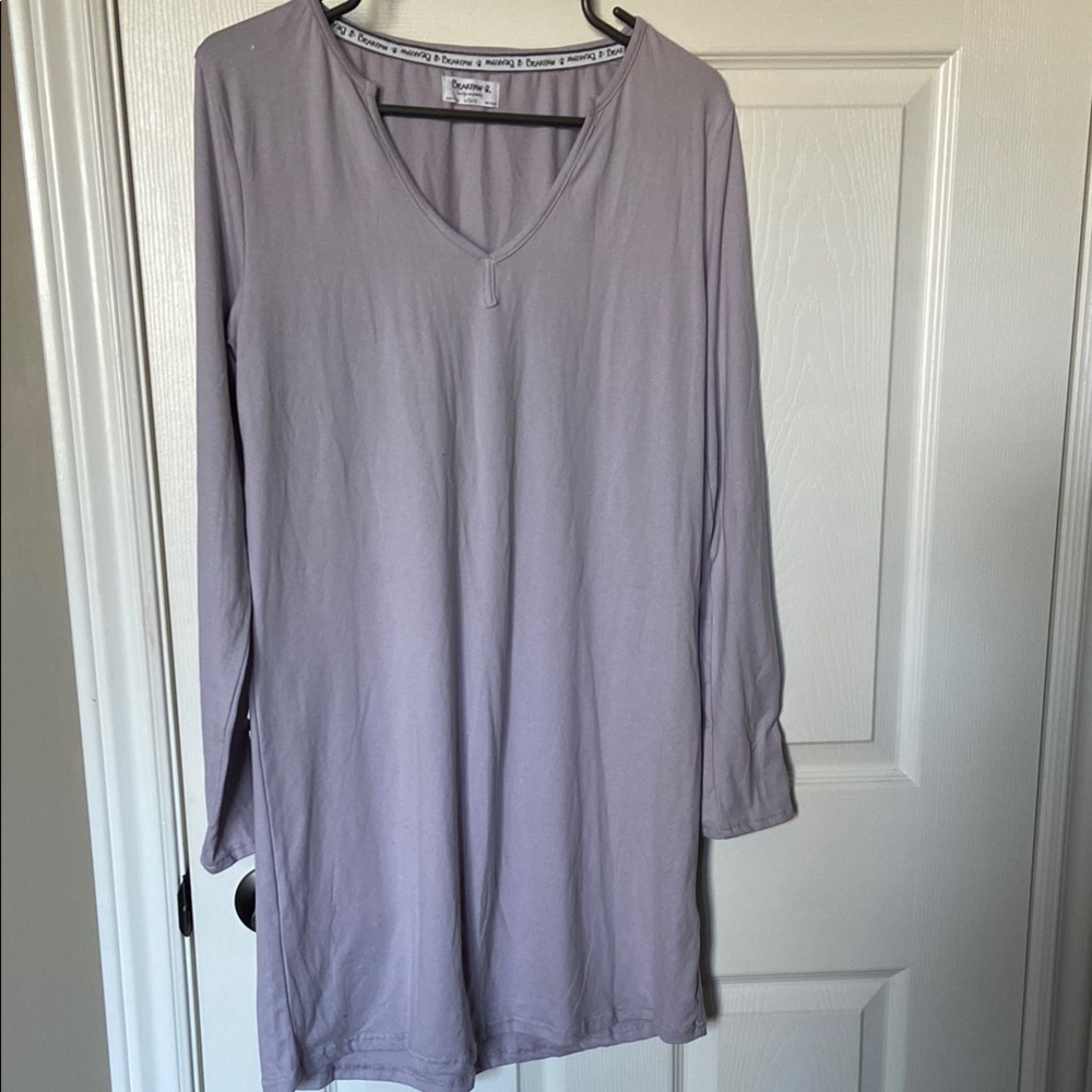 BearPaw Lilac Long Sleeve Nightgown